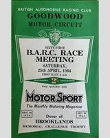 Programme Cover - BARC Goodwood [Formula Libre] 1964