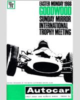 Programme Cover - Goodwood International - Sussex Trophy 1966