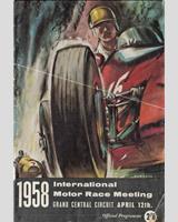 Programme Cover - Grand Central - Sports Cars 1958