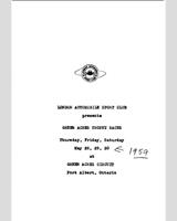 Programme Cover - LASC Green Acres [Modified 1.5] 1959