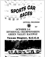 Programme Cover - SCCA Divisional Green Valley [CM+DM+EM+FM+FJr.] 1963