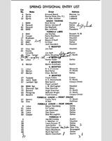 Entry List - SCCA Divisional Green Valley [FP] 1964