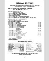 Schedule of Events - SCCA Divisional Green Valley [FP] 1964