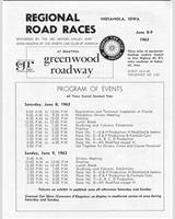 Schedule of Events - Preliminary Greenwood [EP+FP+FJr.+FVee] 1963