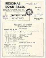 Schedule of Events - SCCA Regional Greenwood [GP+HP+Sedan] 1964