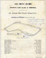 Programme Cover - SCCA Regional Halls [EP+FP+GM+FJr.] 1963