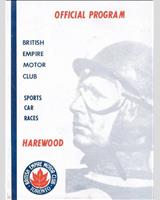 Programme Cover - Harewood Acres - Sports Cars Unlimited 1956