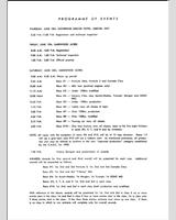 Schedule of Events - Harewood Acres [Century Class] 1959