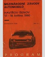 Programme Cover - Havířov International 1980