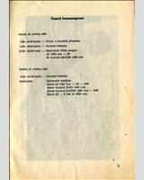 Schedule of Events - Havířov International 1981