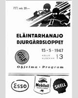 Programme Cover - Eläintarhanajo 1947