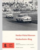 Programme Cover - DARM GT Hockenheim 1963