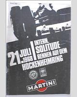 Programme Cover - Solituderennen Hockenheim [GT+TS] 1968
