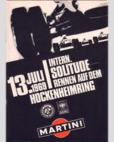 Programme Cover - Solituderennen Hockenheim [GT+2.0] 1969