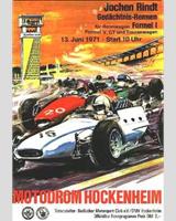 Programme Cover - Rhein-Pokalrennen Hockenheim 1971