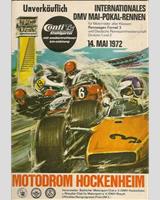 Programme Cover - DRM Hockenheim Mai-Pokal 1972