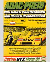Programme Cover - Interserie Hockenheim Preis von Baden-Württemberg 1973