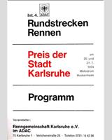 Programme Cover - SM Hockenheim [GT1.6] 1974