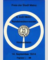 Programme Cover - Mainz Hockenheim [GT] 1974