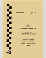 Programme Cover - Hockenheim Finale - Group 4 kg/PS 1974
