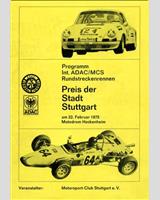 Programme Cover - Stuttgart Preis Hockenheim 1975