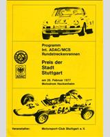 Programme Cover - Stuttgart Preis Hockenheim [GT/Gr.5] 1977