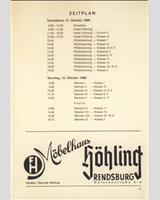 Schedule of Events - Hohn [SP+1.3] 1968