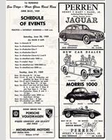 Schedule of Events - Preliminary Hourglass Field [Ladies] 1959