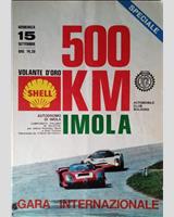 Programme Cover - Imola 500 Kilometres 1968