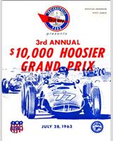 Programme Cover - Indianapolis 200 Miles 1963