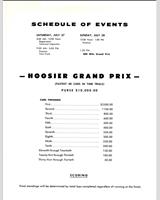 Schedule of Events - Indianapolis 200 Miles 1963