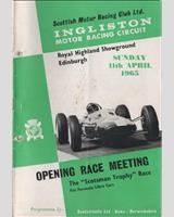 Programme Cover - SMRC Ingliston [GT+1.2/R2] 1965
