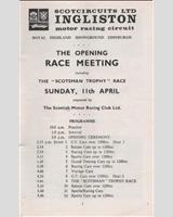 Schedule of Events - SMRC Ingliston [GT+1.2/R2] 1965