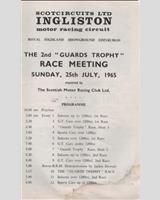 Schedule of Events - SMRC Ingliston [GT+1.2/R1] 1965