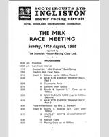 Schedule of Events - SMRC Ingliston [Clubman] 1966