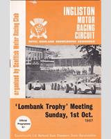 Programme Cover - SMRC Ingliston [Special GT] 1967