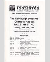 Schedule of Events - SMRC Ingliston [Special GT] 1968