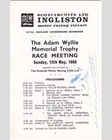 Schedule of Events - SMRC Ingliston [Special GT] 1968
