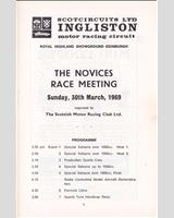 Schedule of Events - SMRC Ingliston [Production] 1969