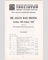 Schedule of Events - SMRC Ingliston [Special GT] 1969