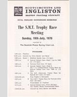 Schedule of Events - SMRC Ingliston [Special GT] 1970