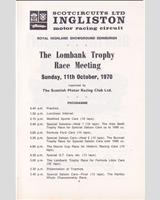 Schedule of Events - SMRC Ingliston [Special GT] 1970
