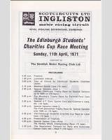 Schedule of Events - SMRC Ingliston [Special GT] 1971
