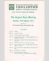 Schedule of Events - SMRC Ingliston [Special GT] 1971
