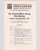 Schedule of Events - SMRC Ingliston [Special GT] 1971