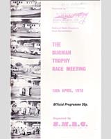 Programme Cover - SMRC Ingliston [Special GT] 1973