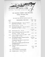 Schedule of Events - SMRC Ingliston [Special GT] 1973