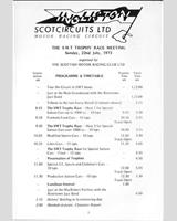 Schedule of Events - SMRC Ingliston [Special GT] 1973