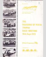 Programme Cover - SMRC Ingliston [Special GT] 1973