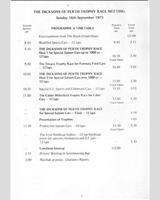 Schedule of Events - SMRC Ingliston [Special GT] 1973